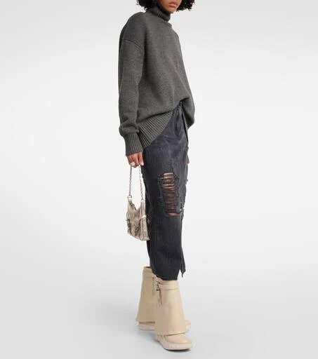 Givenchy Shark Lock Biker leather ankle boots 2