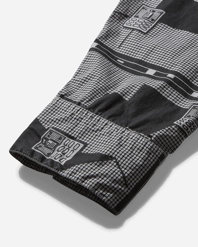 Cav Empt Men's Overdye Grid Sleeve Big Shirt Grey 4