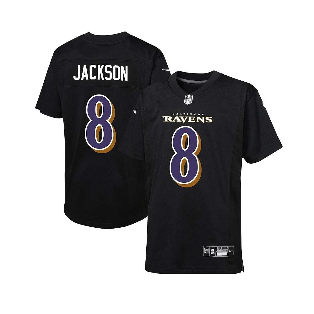 Nike Youth Lamar Jackson Black Baltimore Ravens Fashion Game Jersey