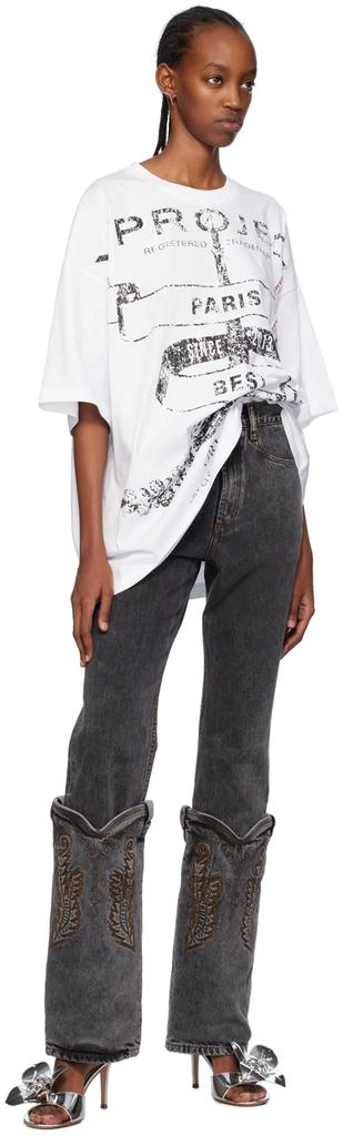Y/Project White 'Paris' Best' T-Shirt 4