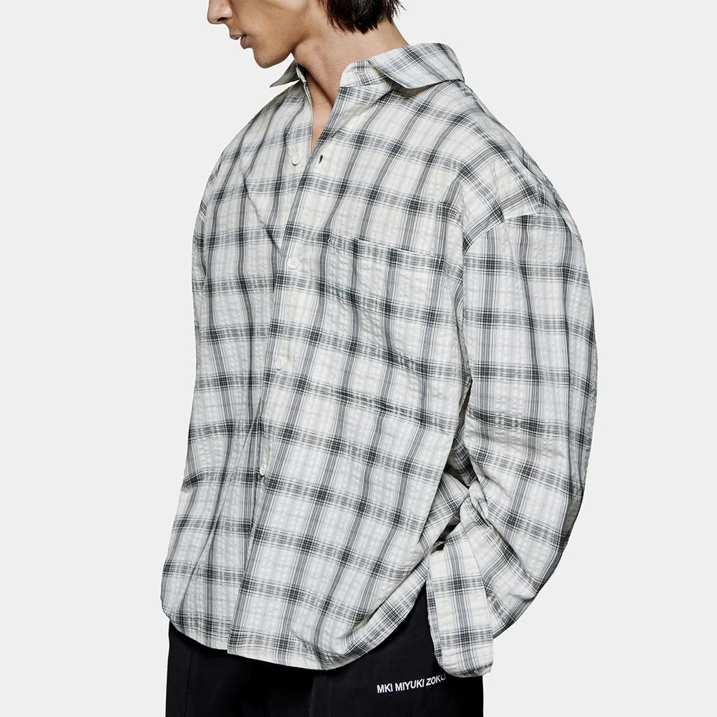 MKI Miyuki Zoku MIYUKI ZOKU Box Cotton-Seersucker Dress Shirt 1