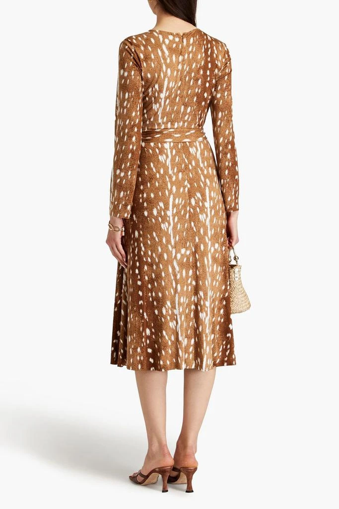 DIANE VON FURSTENBERG Marsha draped printed midi dress 3