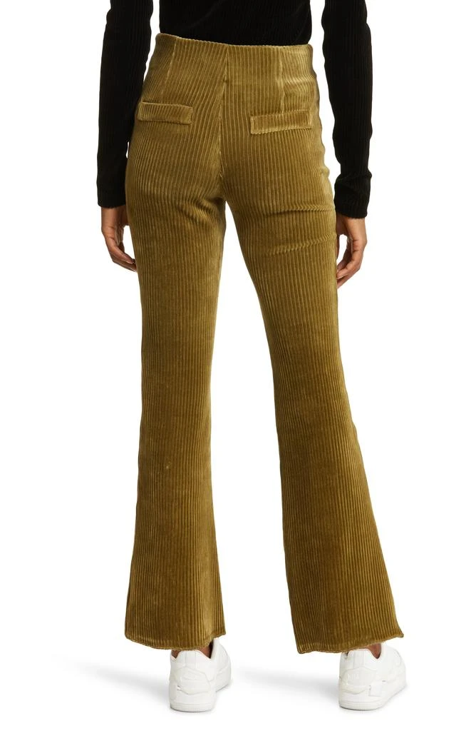 KkCo Canyon Front Slit Corduroy Ankle Pants 2