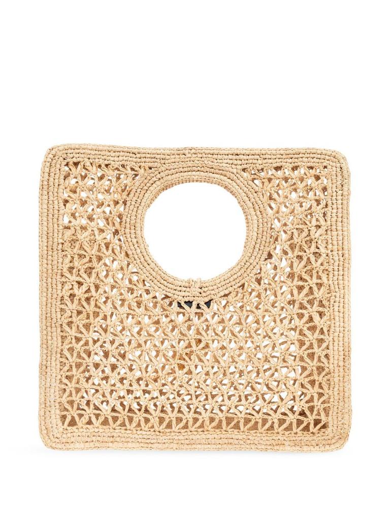 Jacquemus JACQUEMUS - Le Petit Carre Spiaggia Rafia Handbag