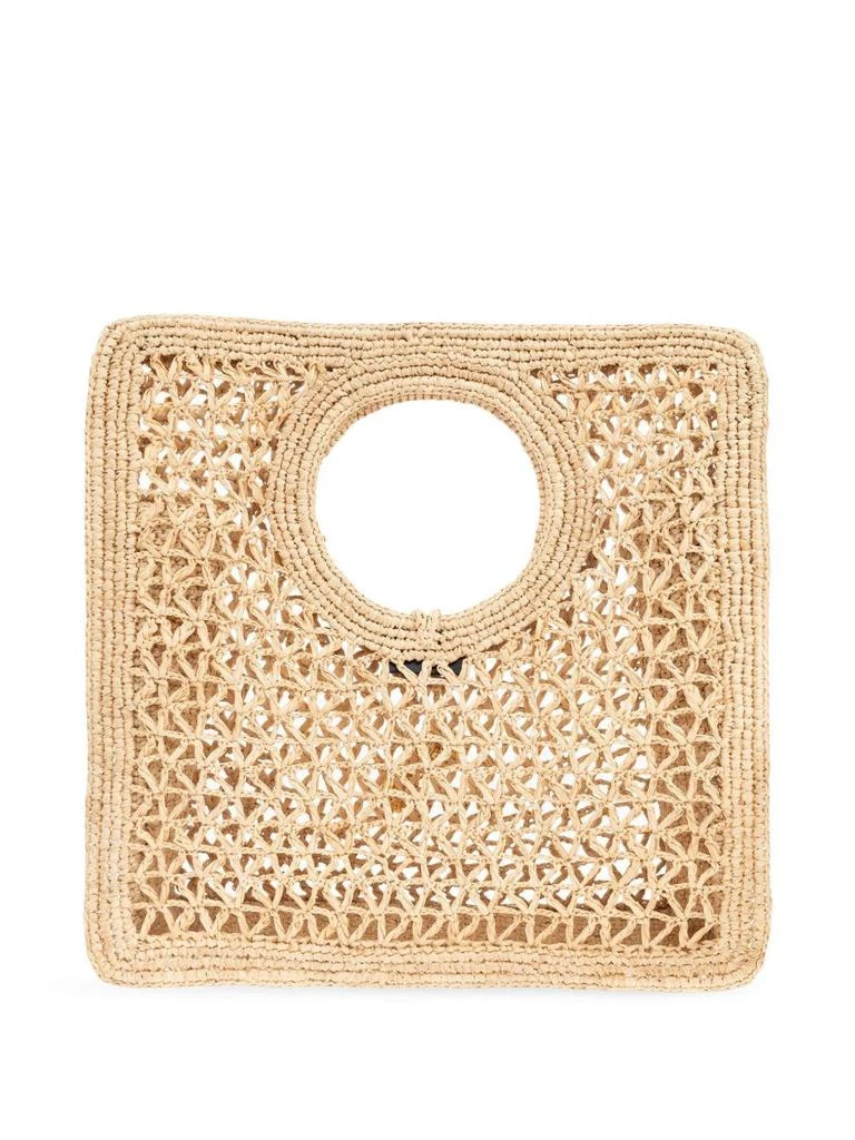 Jacquemus JACQUEMUS - Le Petit Carre Spiaggia Rafia Handbag 1