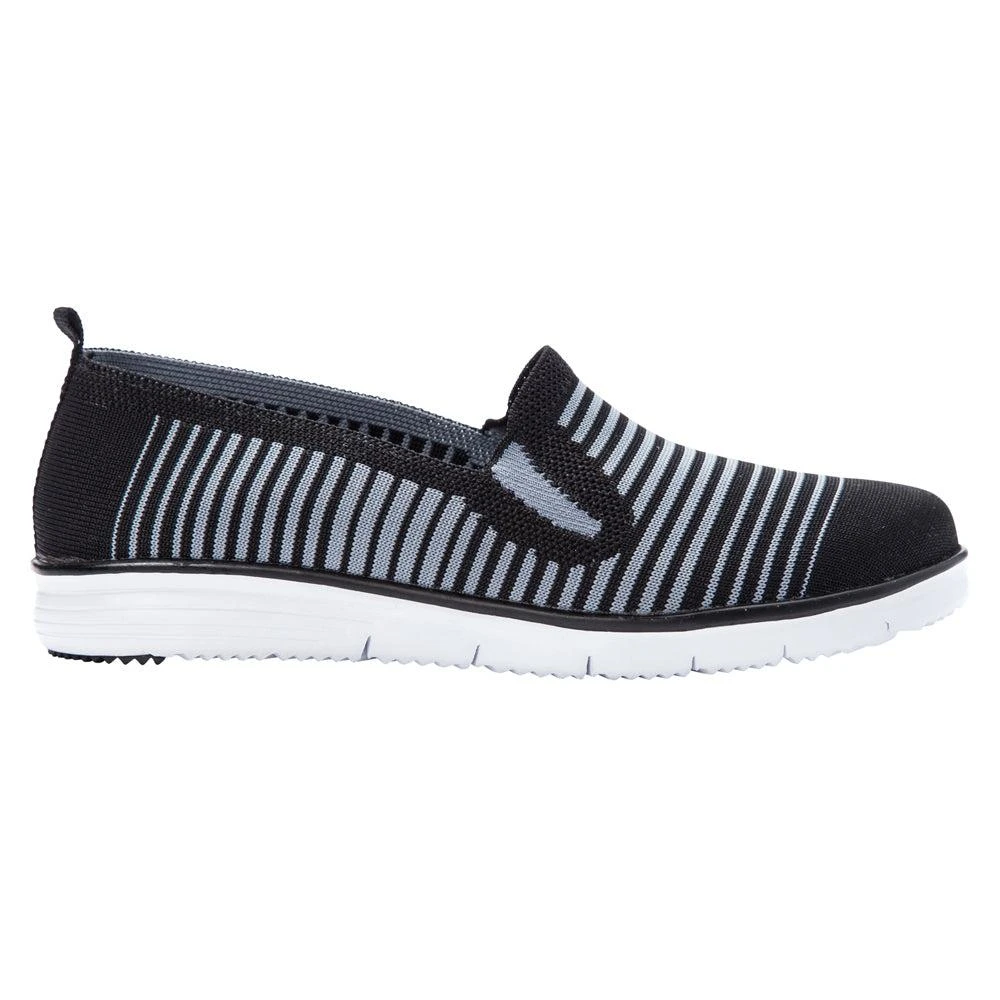 Propet Travel Fit Striped Slip On Sneakers 1