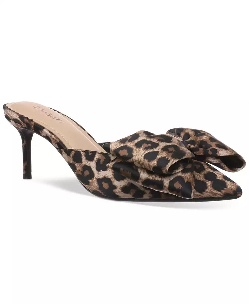 On 34th Alaynaa Pointed-Toe Bow Mule Pumps, Exclusively at Macy's