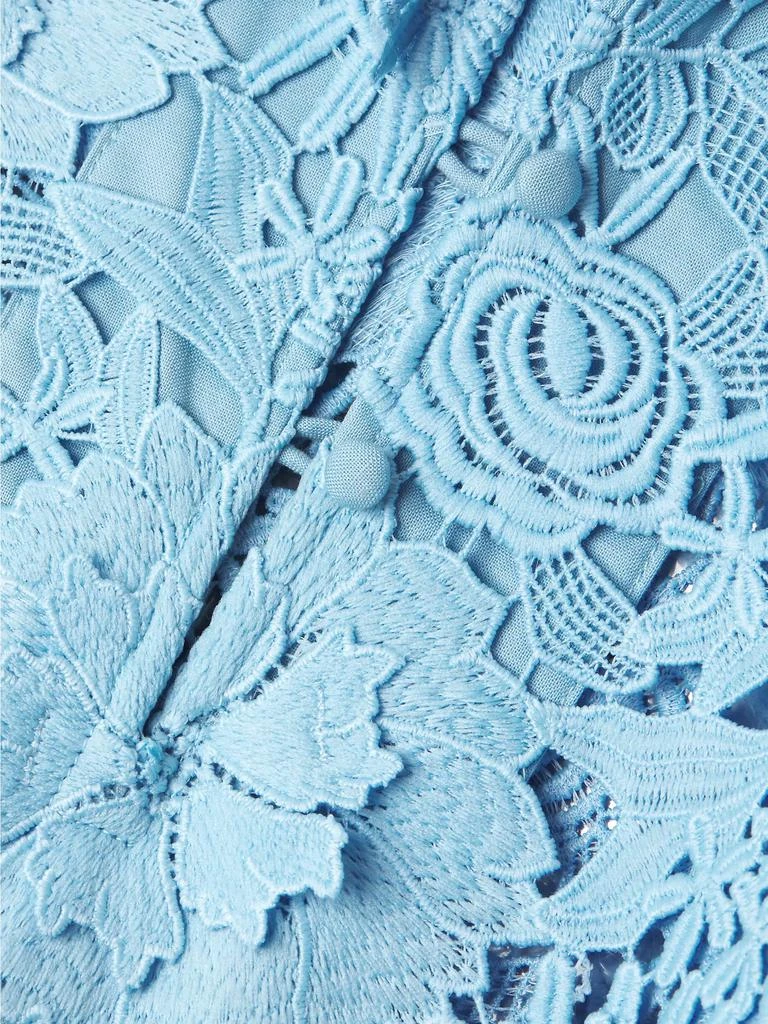 La Vie Style House Floral-Lace Caftan Midi-Dress 6