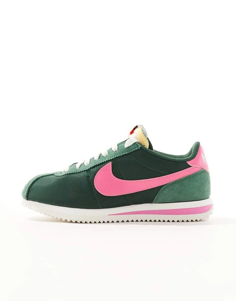 NIKE Nike Cortez TXT trainers in green and pink 2