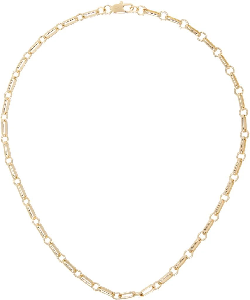 Laura Lombardi Gold Bar Chain Necklace 1