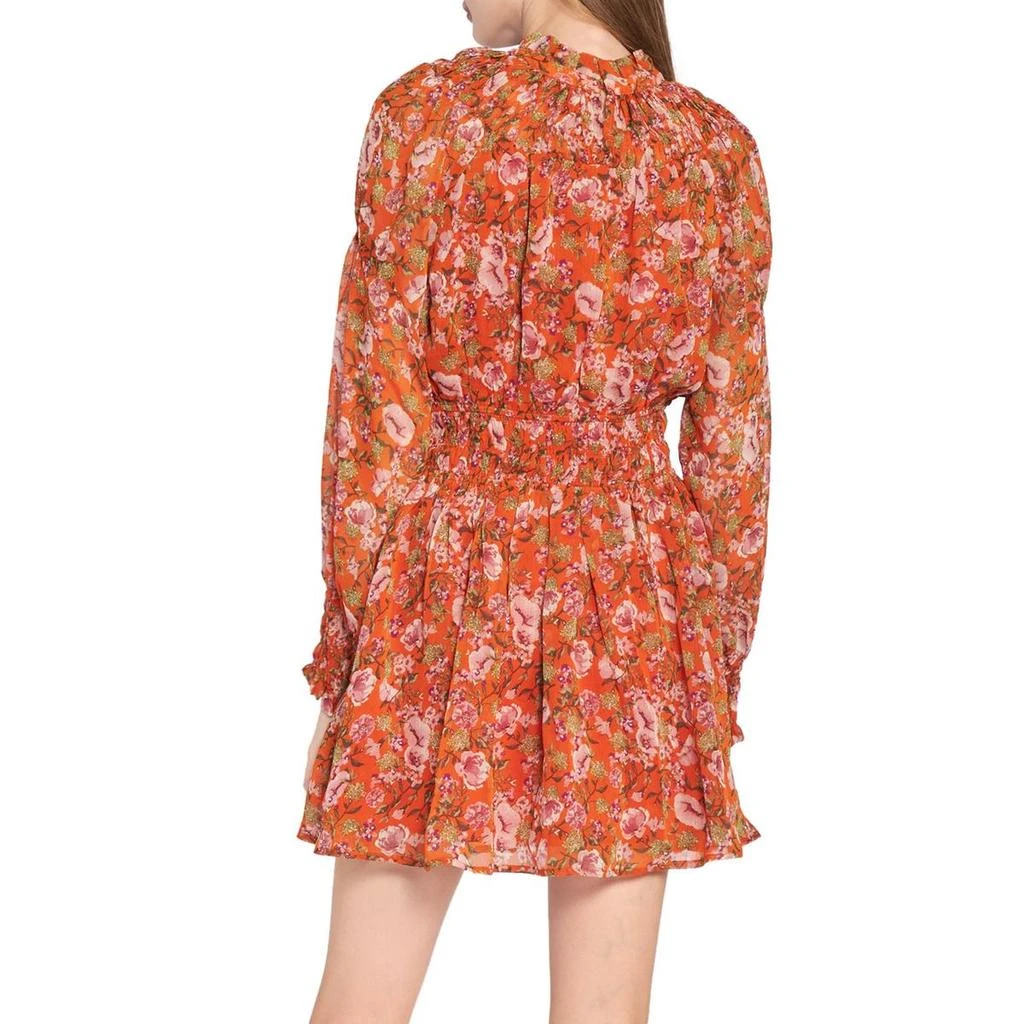 En Saison Womens Puff Sleeve Short Mini Dress 2