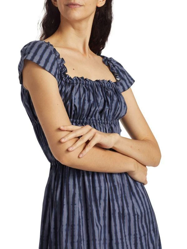 Altuzarra Lily Cotton-Blend Stripe Midi-Dress 4