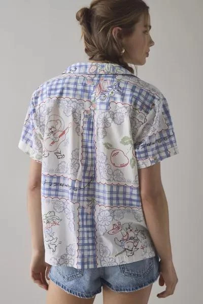 BDG BDG Asher Printed Souvenir Short Sleeve Button-Down Shirt 4