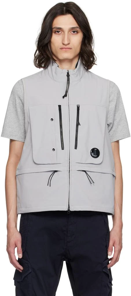 C.P. Company Gray Utility Vest 1