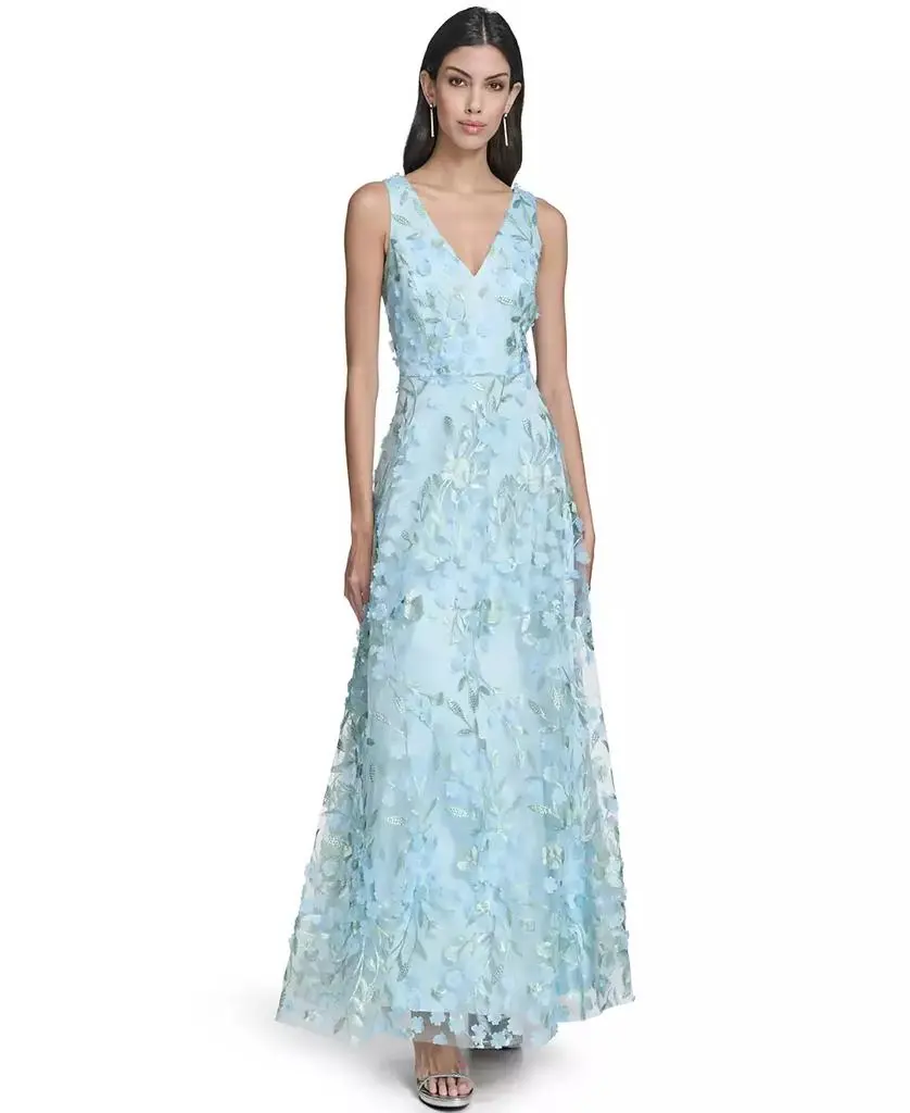 Eliza J Petite 3D Floral Appliqu Gown - Dresses & Skirts - Free Shipping - BeyondStyle Eliza J Petite 3D Floral Appliqu Gown - Dresses & Skirts - Free Shipping - BeyondStyle