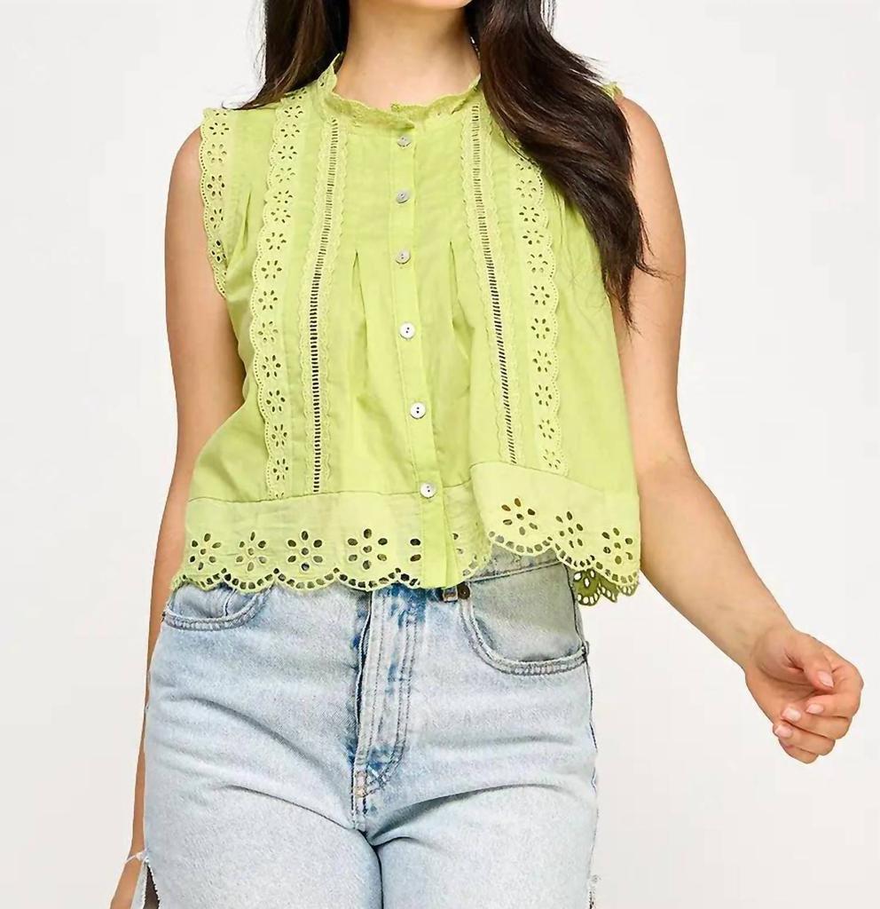 ELLISON Ellison - Eyelet Detail Blouse