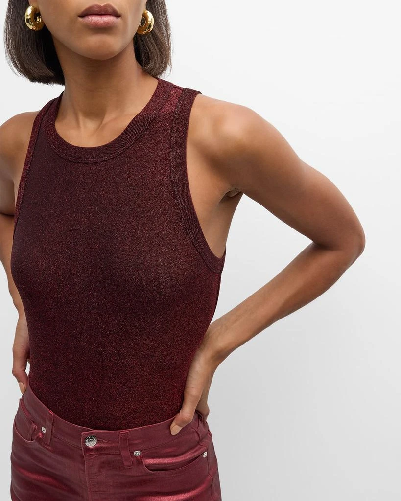 VERONICA BEARD Jordyn Sparkly Cropped Tank Top 7