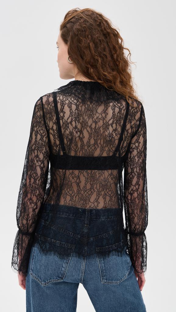 Nili Lotan Cecily Lace Shirt
