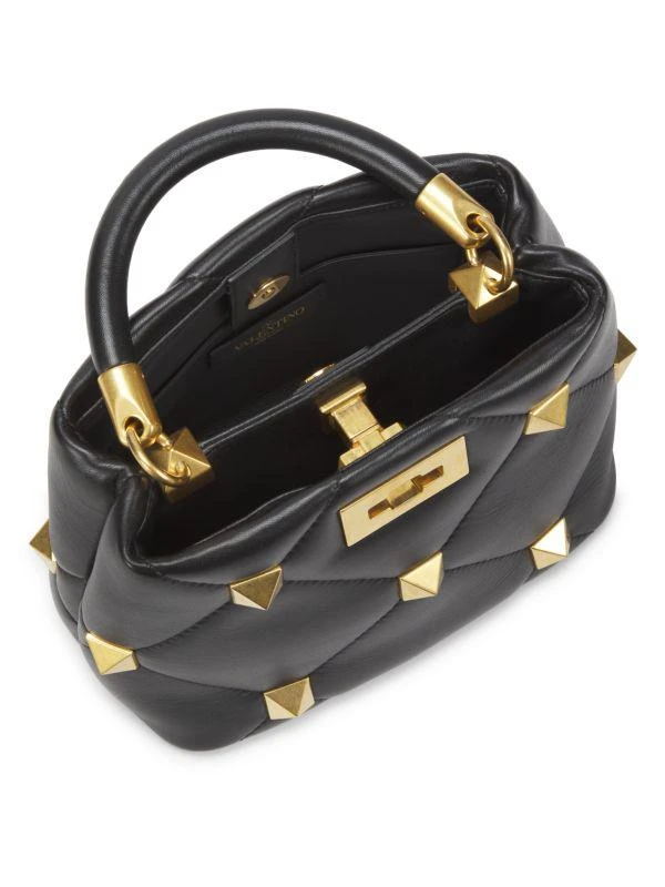 Valentino Rockstud Leather Top Handle Bag 3