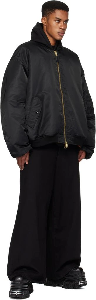 Vetements Black Alpha Industries Edition Double Zip Reversible Bomber Jacket 5