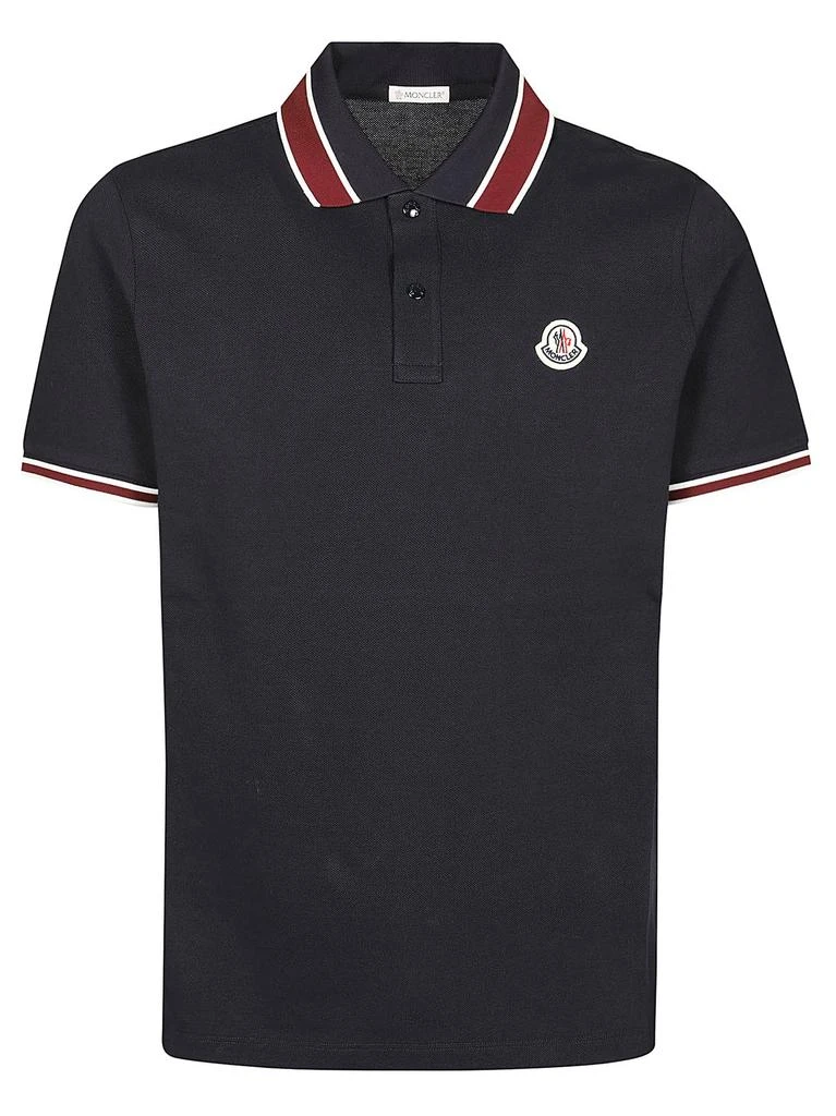Moncler Moncler Logo Patch Short Sleeved Polo Shirt 1