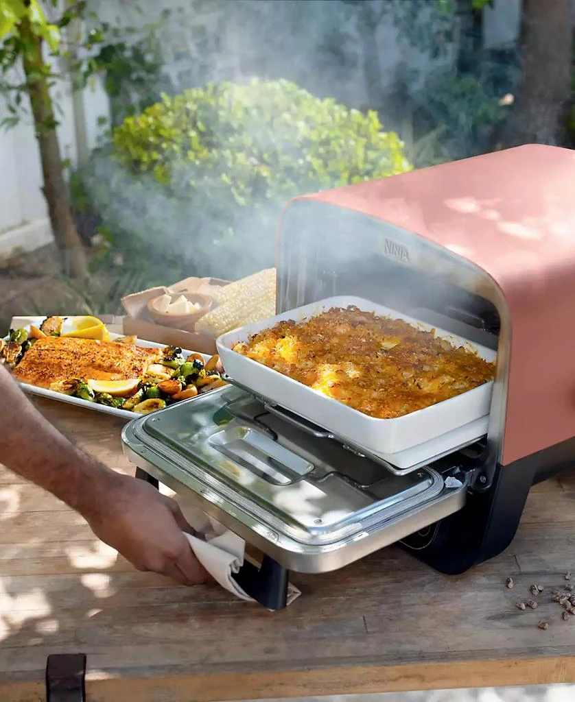 Ninja Woodfire Pizza Oven, 8-in-1 Outdoor Oven, 5 Pizza Settings, Up to 700 Fahrenheit High Heat, BBQ (Barbecue) Smoker - OO101 8