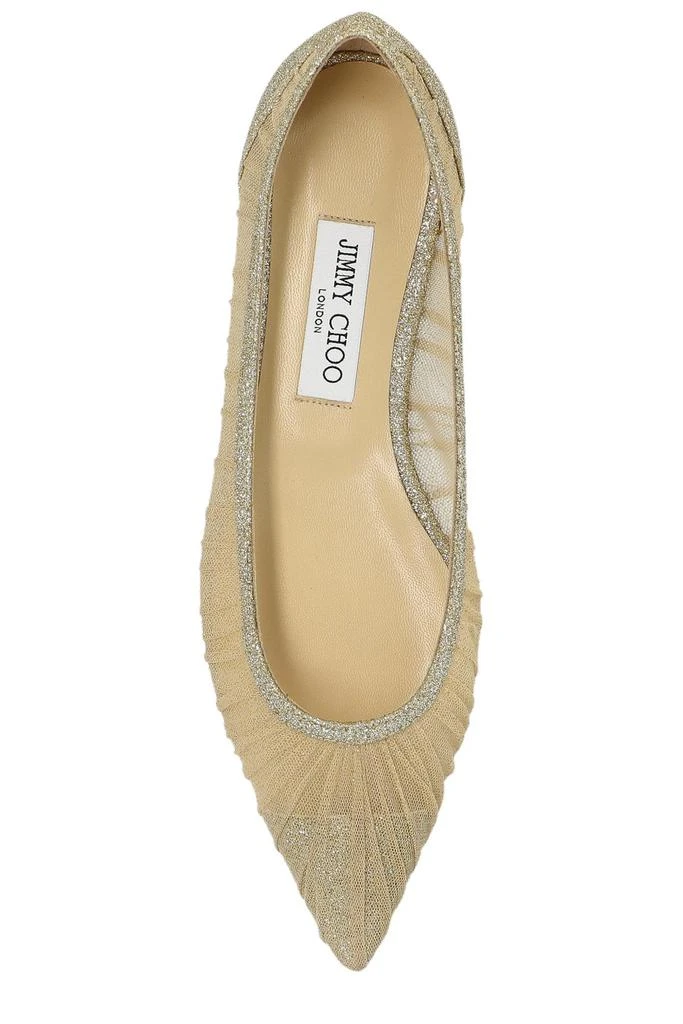 Jimmy Choo Jimmy Choo Love Flat Glitter Ballerinas 4