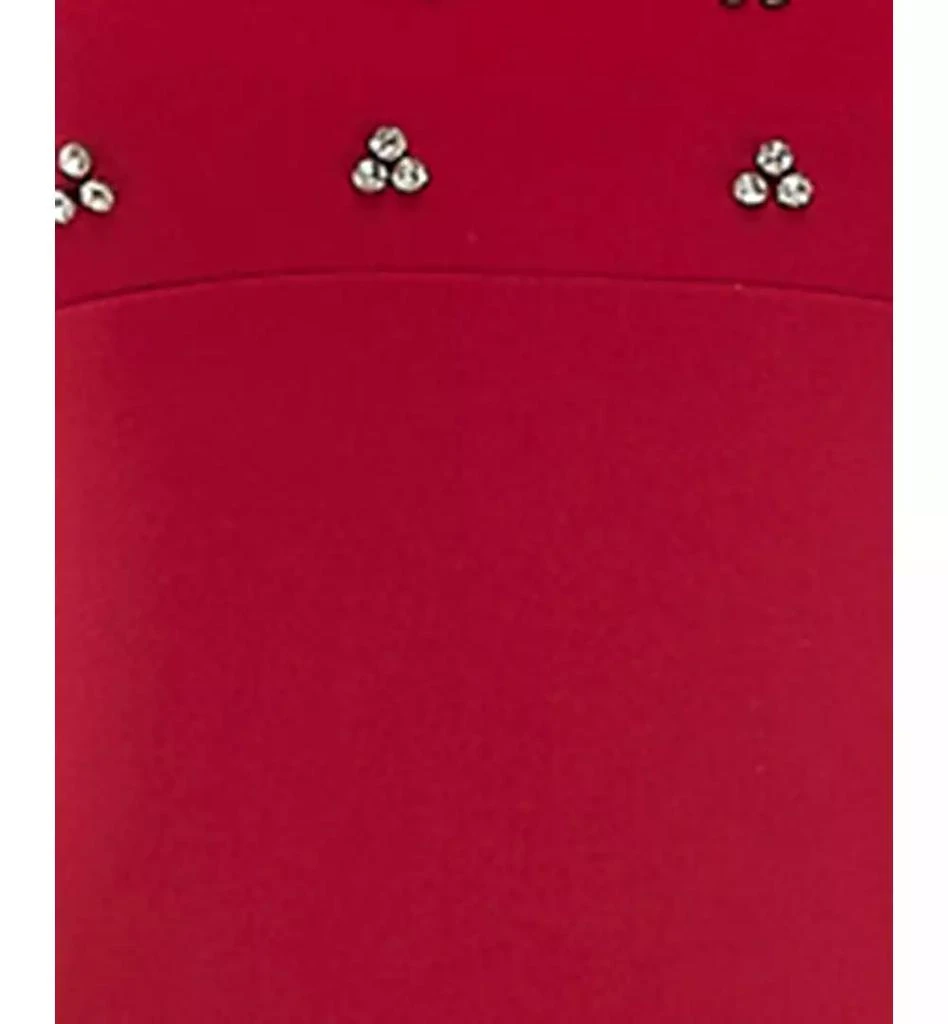 City Studios Juniors' Rhinestone Square-Neck Midi Dress 4