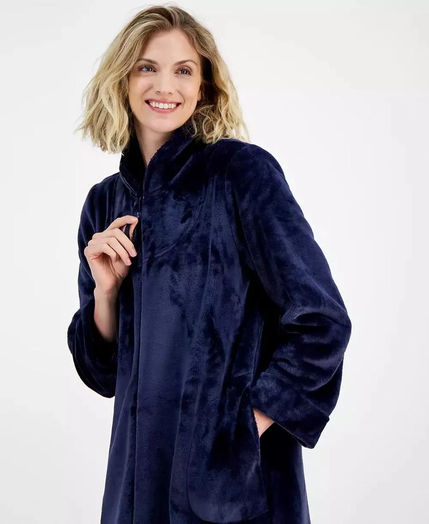 Charter Club Women's Long Plush Zip-Front Robe, Created for Macy's 3