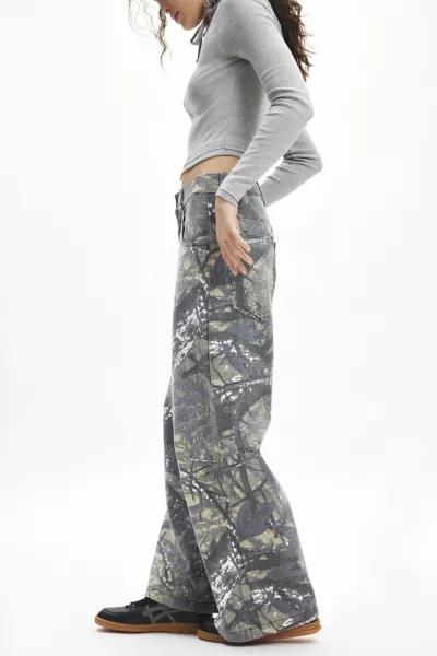 Jaded London Jaded London Forrest Camo Print Colossus Jean