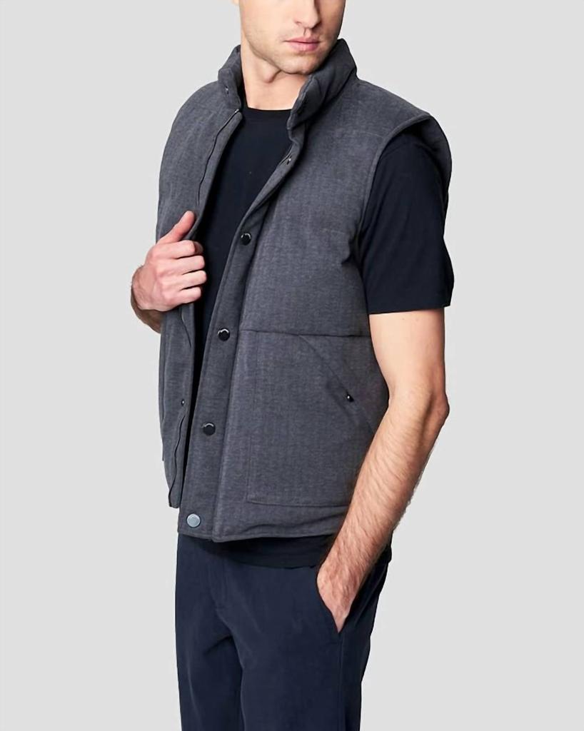 Blank NYC Men's Gibberish Vest In Ghu