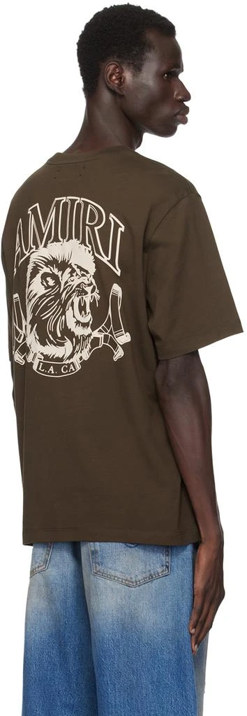 AMIRI Brown Lion Outline T-shirt 3