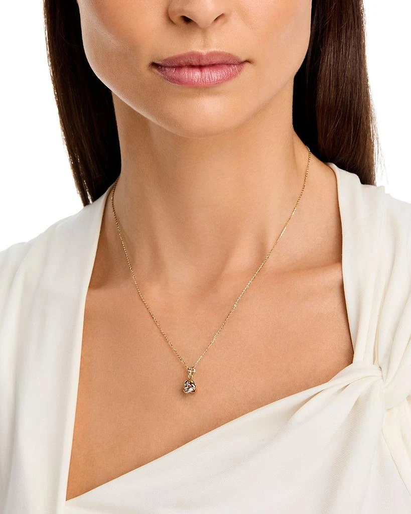 Bloomingdale
s Fine Collection Love Knot Pendant Necklace in 14K White, Rose 
Yellow Gold 2