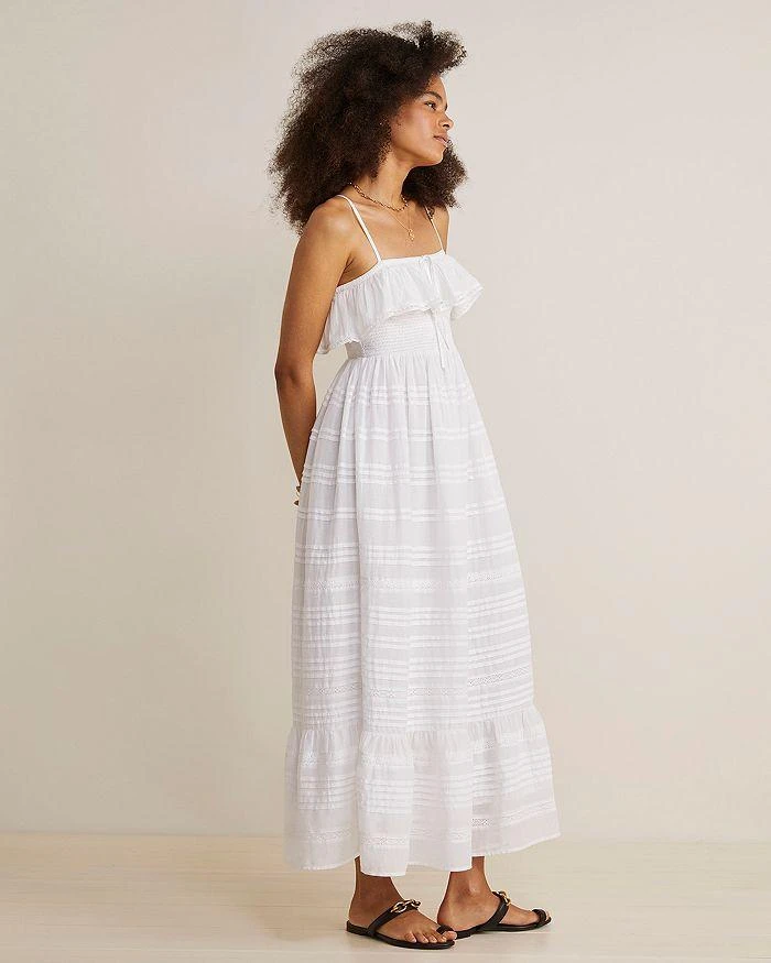 Vineyard Vines Pintuck Striped Maxi Dress 10