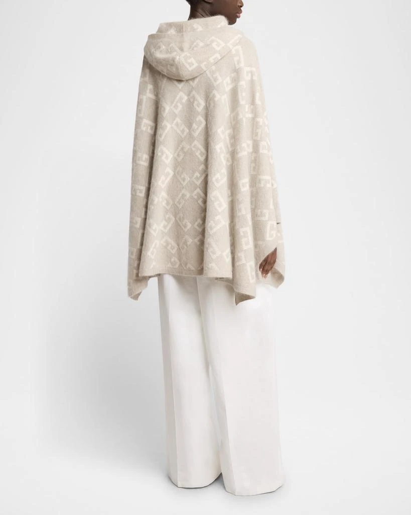 Givenchy 4G Cashmere Hooded Poncho 3