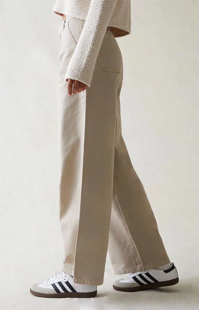 PacSun Tan Wide Leg Trousers 4