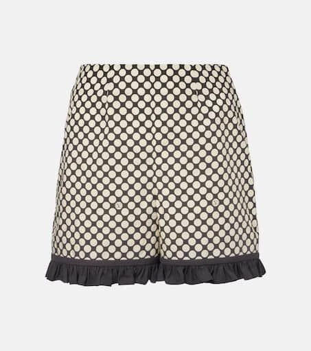 Valentino Plus De Pois cotton poplin shorts 1