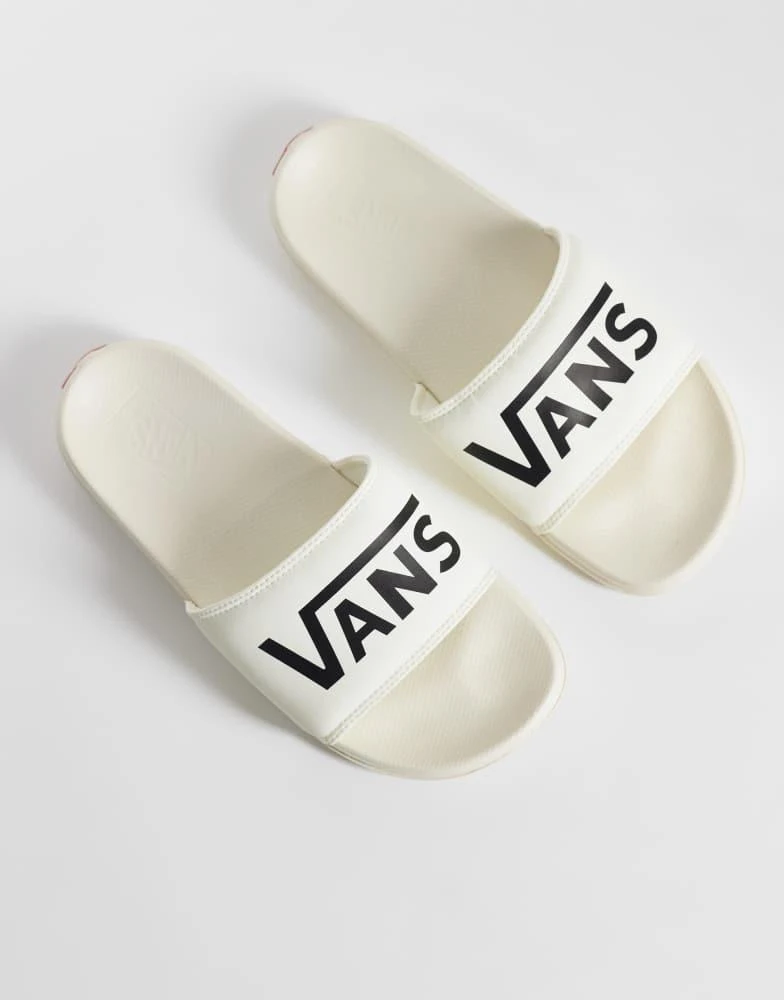 Vans Vans La Costa sliders in white