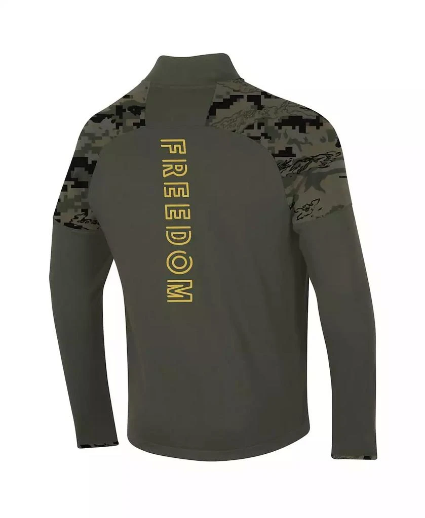 Under Armour Men's Olive Notre Dame Fighting Irish Freedom Full-Zip Fleece Jacket 2