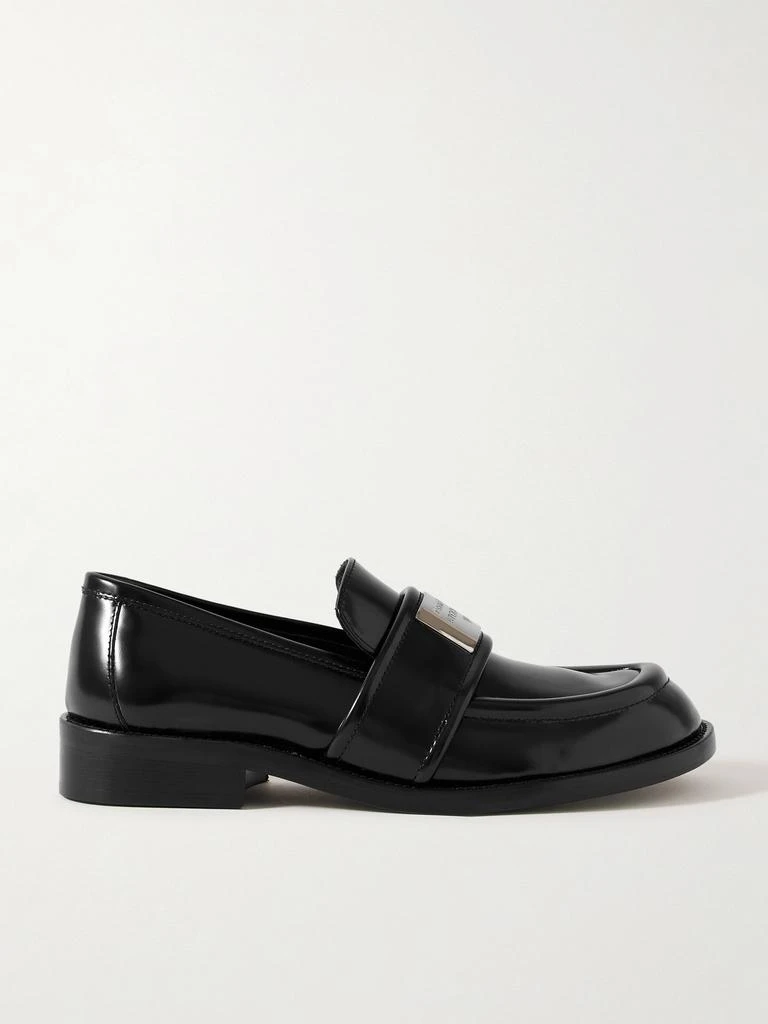 Acne Studios 带缀饰亮面皮革乐福鞋  - IT35 1