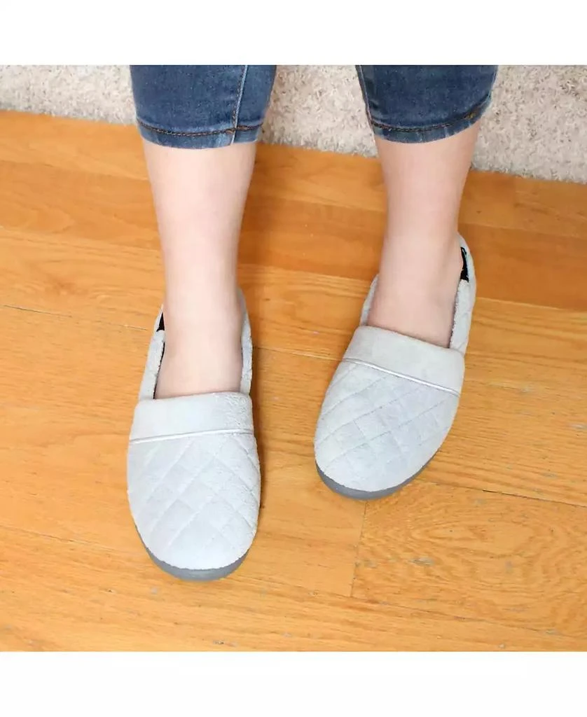 Isotoner Signature Quilted Memory Foam Microterry Slip On Slippers 6