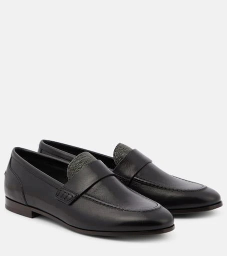 Brunello Cucinelli Monili leather loafers 1