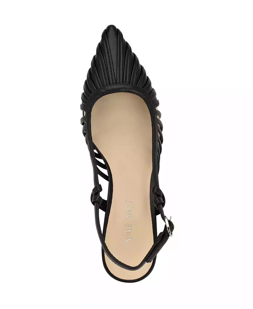 Nine West Women's Resta Pointy Toe Slingback Pumps 4