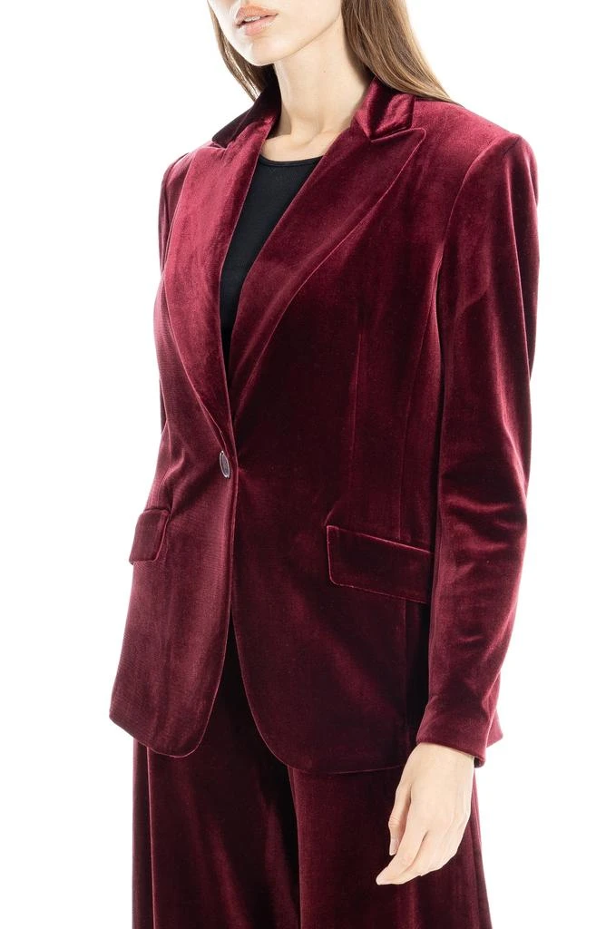 Max Studio Peak Lapel Velvet Blazer 6