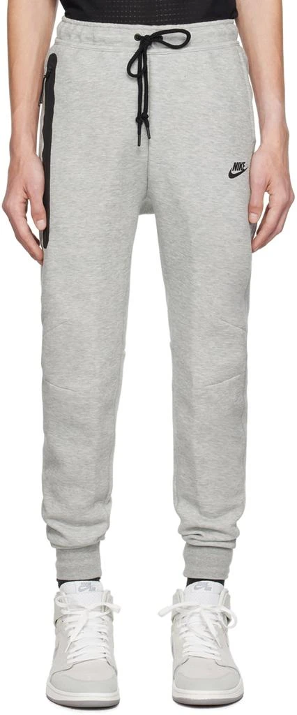 NIKE Gray Drawstring Sweatpants 1