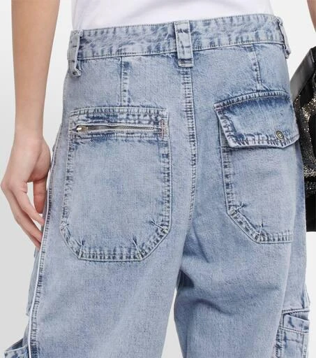 Isabel Marant Paciane wide-leg cargo jeans 6
