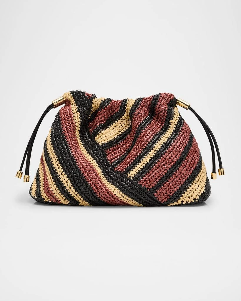 Ulla Johnson Lali Mini Striped Pouch Clutch Bag 1