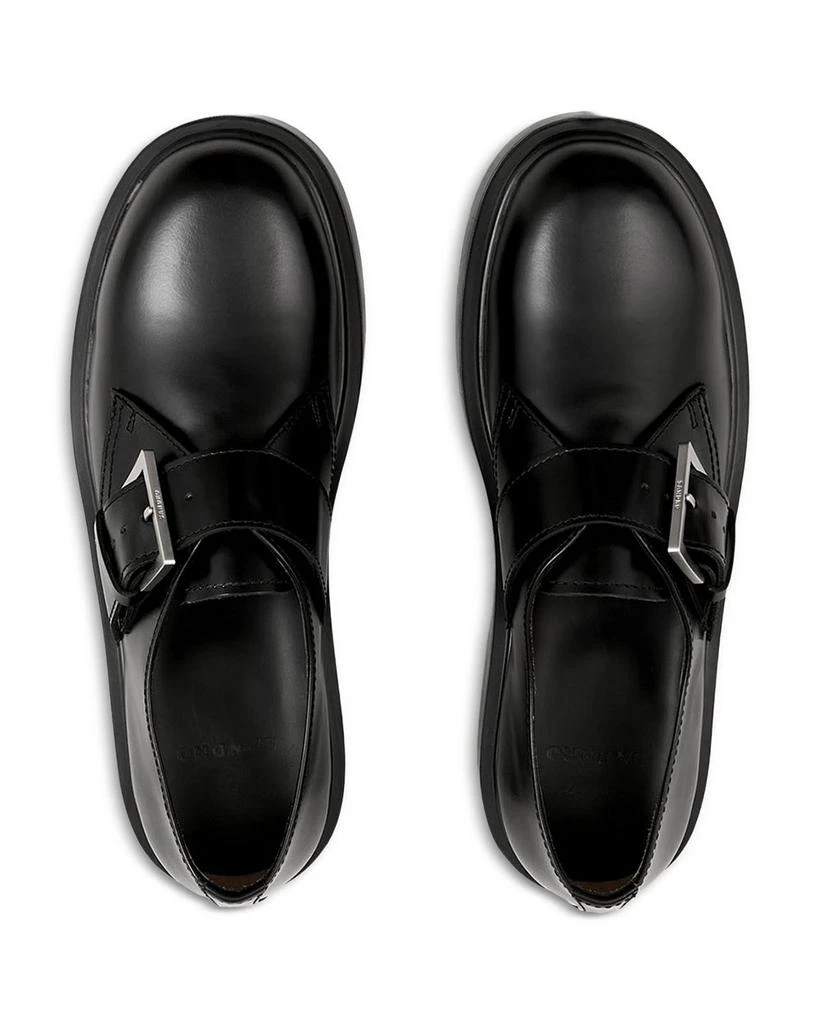 Sandro Glazed Leather Derby Shoes 2