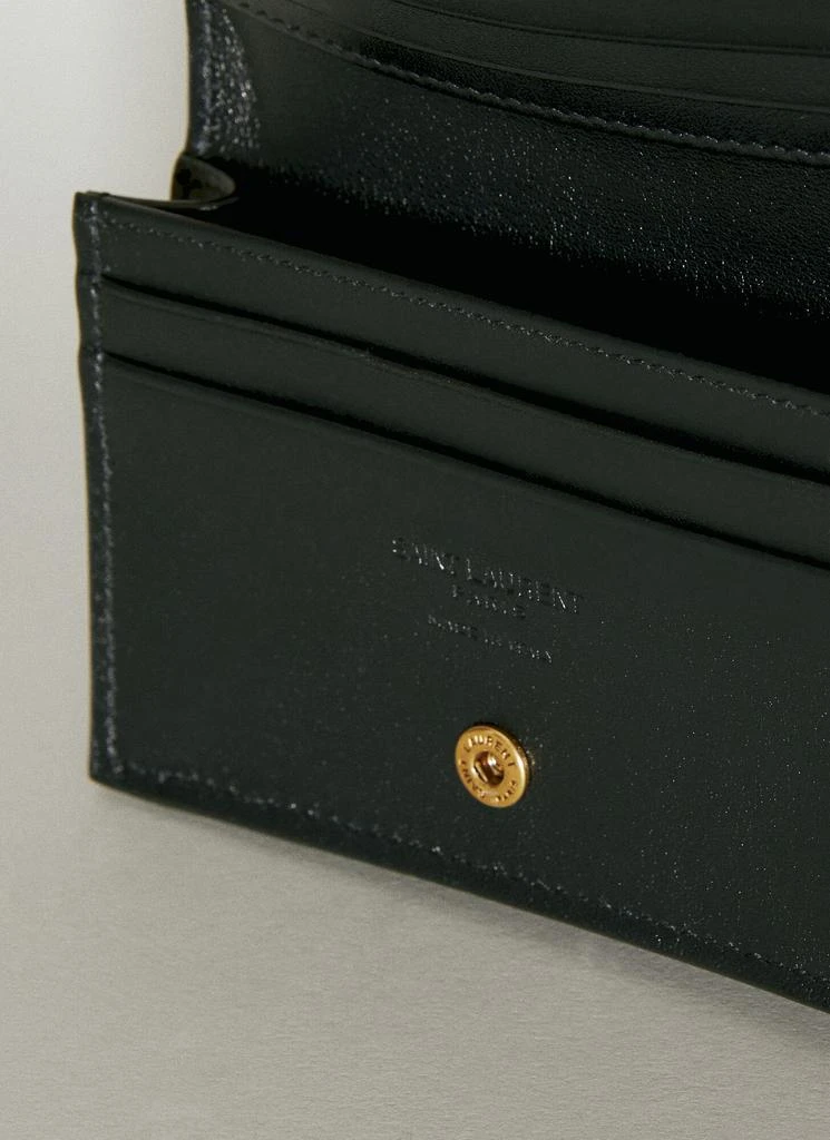 Yves Saint Laurent Brushed Leather Business Card Case 5