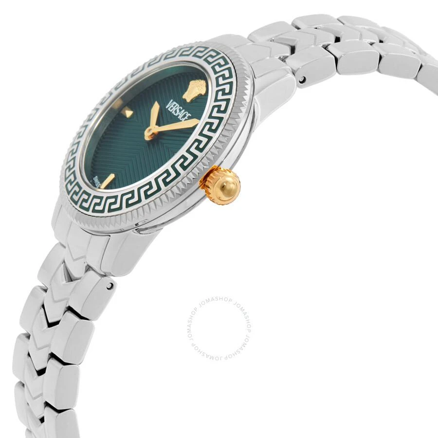 Versace V-Icon Quartz Green Dial Ladies Watch VEUCA0424 2